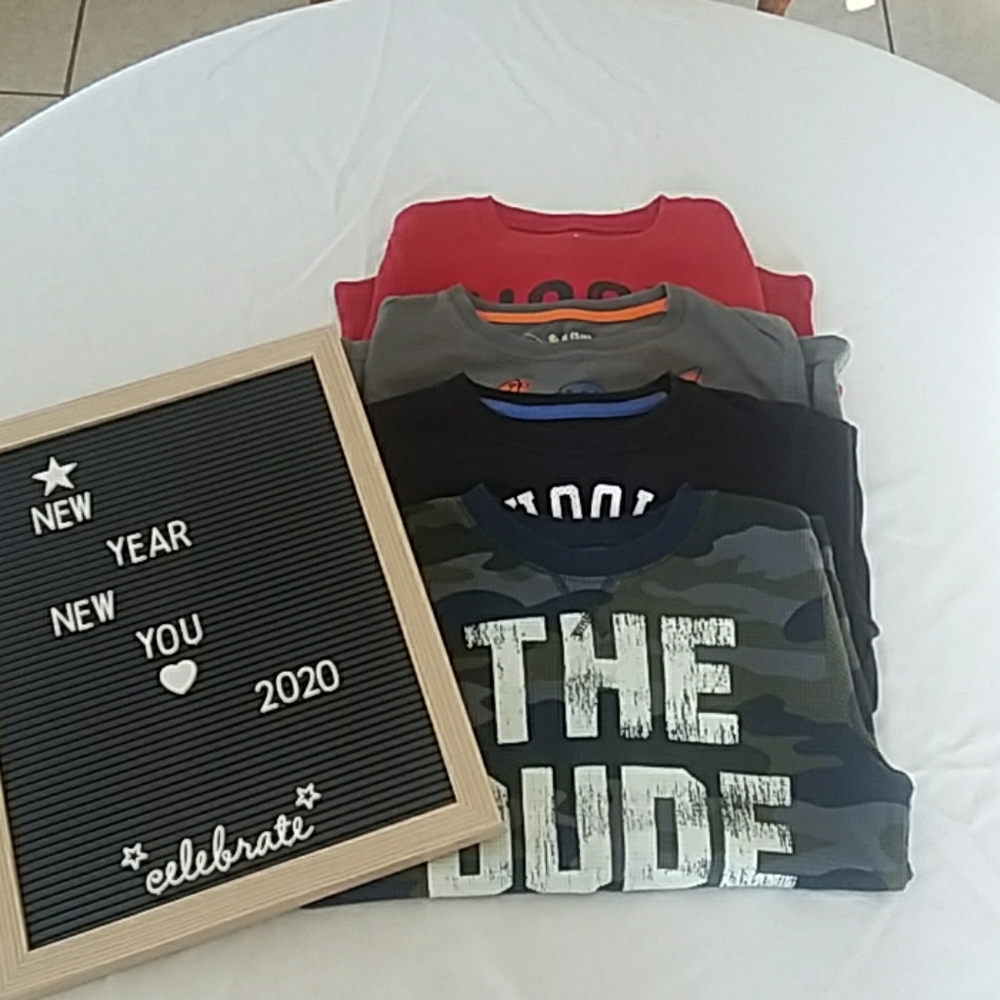 little boys long sleeve shirts (S: 5/6)